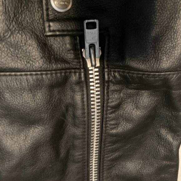 Ladies Harley Davidson Motorcycle Chaps w/ Heavy Elastic Thigh Insets - Picture 5 of 9